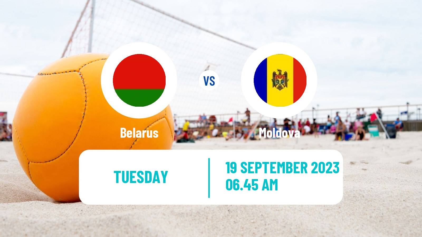 Beach soccer EBSL Superfinal Belarus - Moldova
