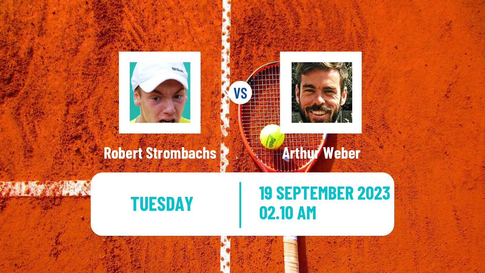 Tennis ATP Zhuhai Robert Strombachs - Arthur Weber