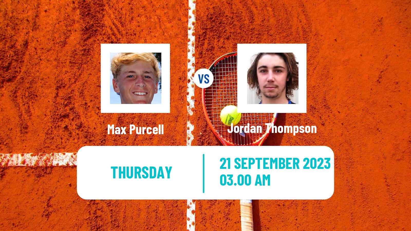 Tennis ATP Chengdu Max Purcell - Jordan Thompson