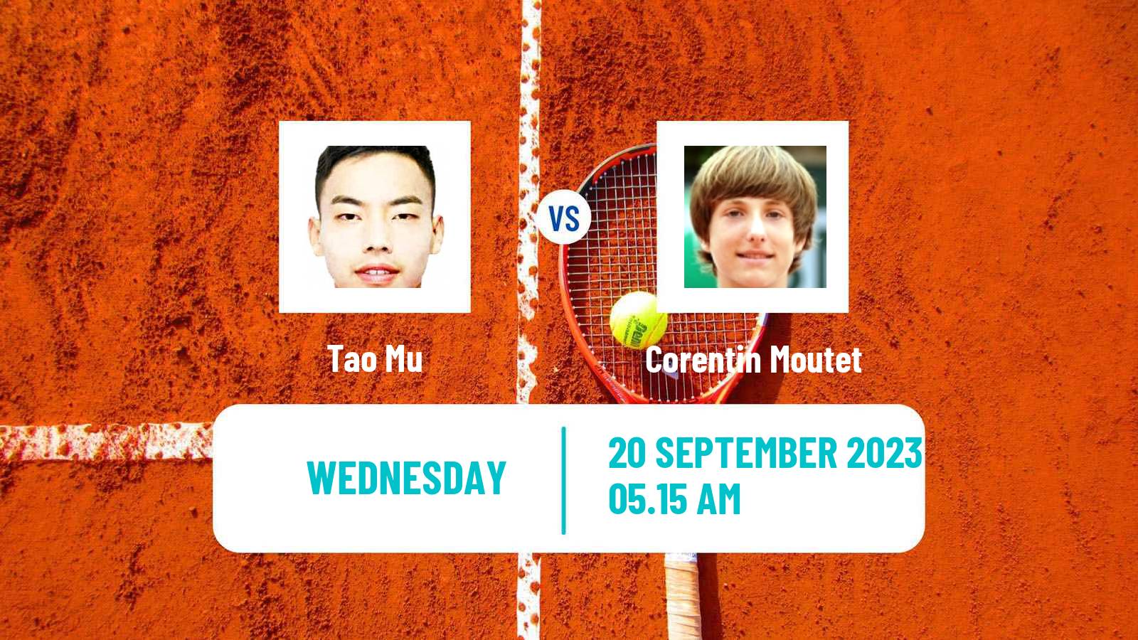 Tennis ATP Chengdu Tao Mu - Corentin Moutet