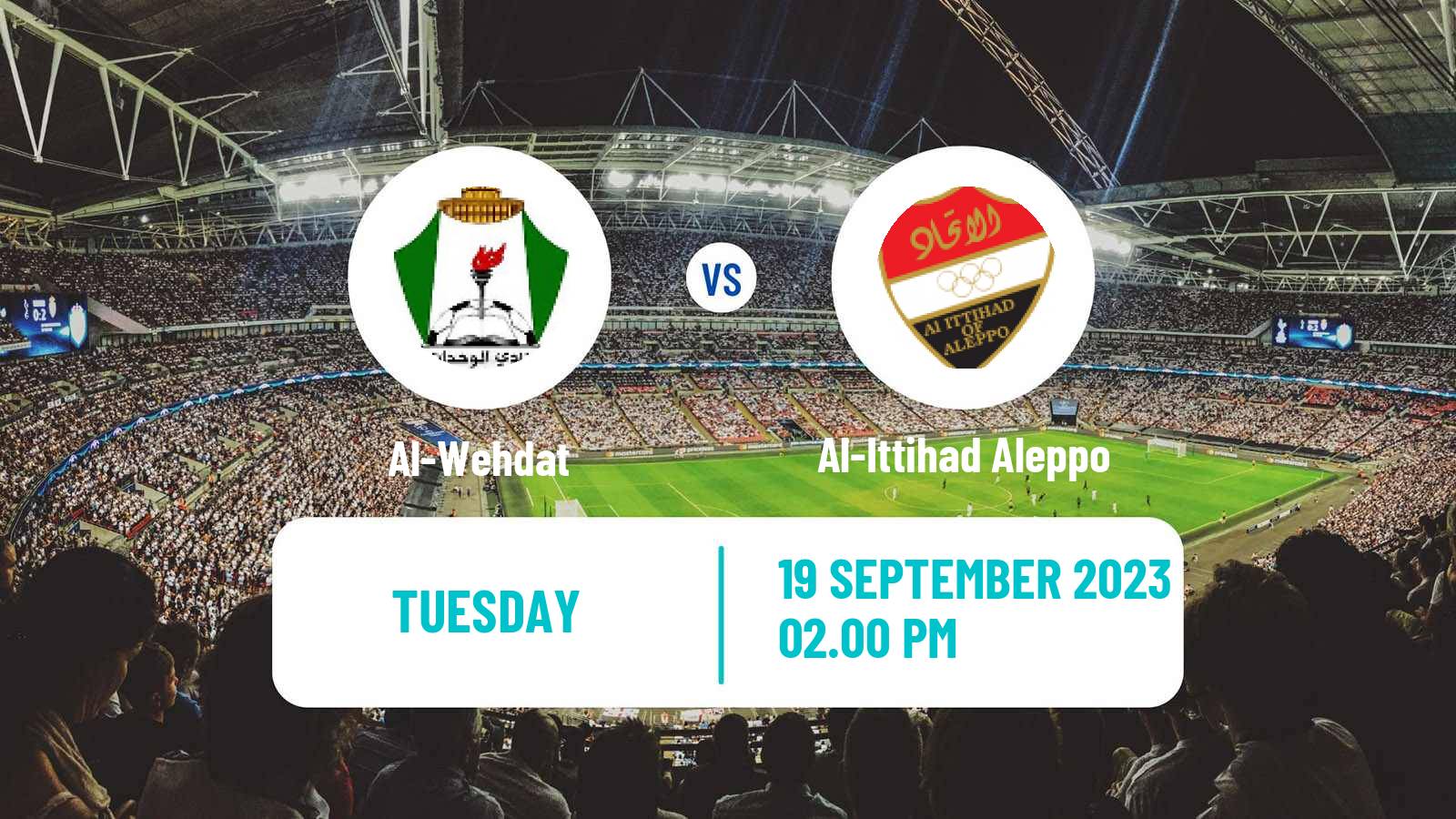 Soccer AFC Cup Al-Wehdat - Al-Ittihad SC Aleppo