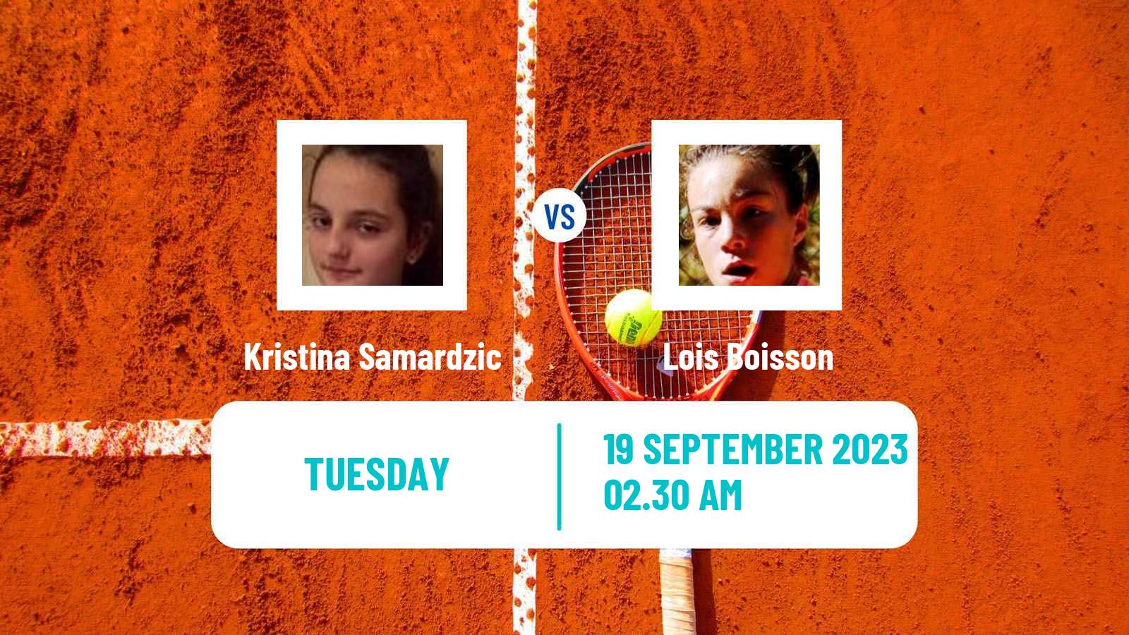 Tennis ITF W40 Pazardzhik Women 2023 Kristina Samardzic - Lois Boisson