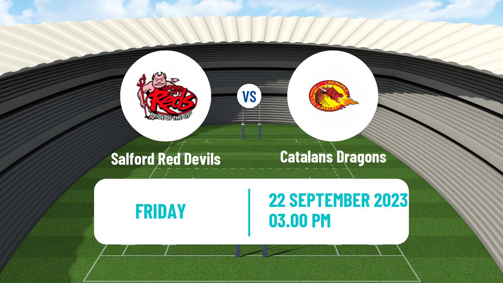 Rugby league Super League Rugby Salford Red Devils - Catalans Dragons