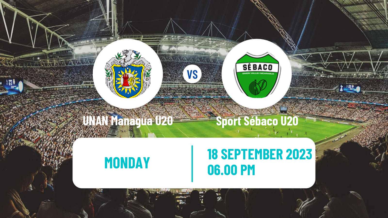 Soccer Nicaraguan Liga Primera U20 UNAN Managua U20 - Sport Sébaco U20