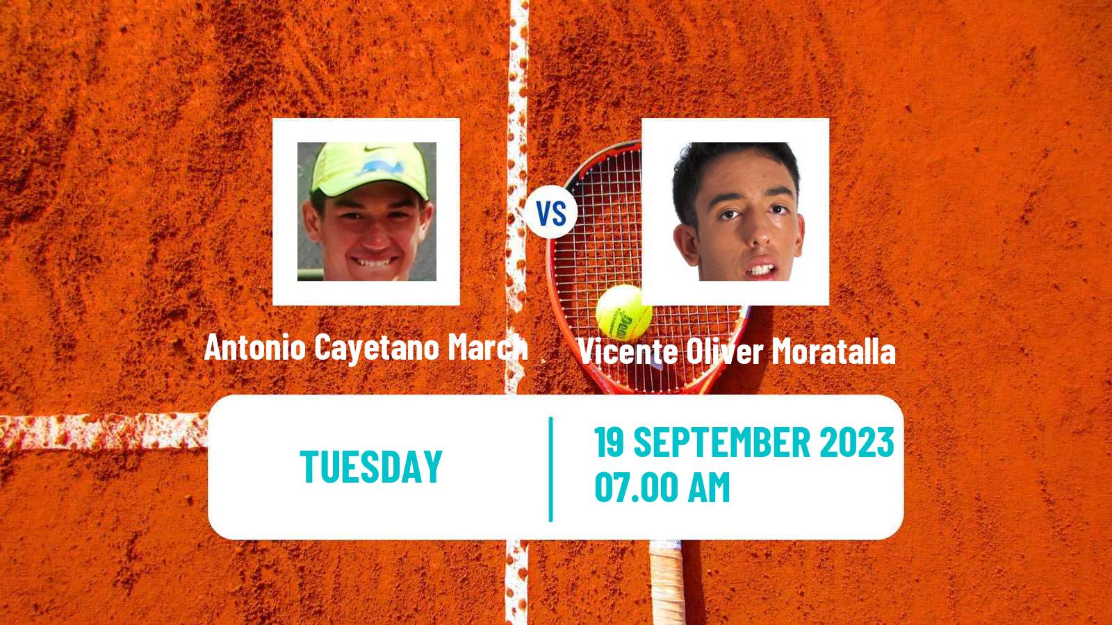 Tennis ITF M15 Melilla Men 2023 Antonio Cayetano March - Vicente Oliver Moratalla