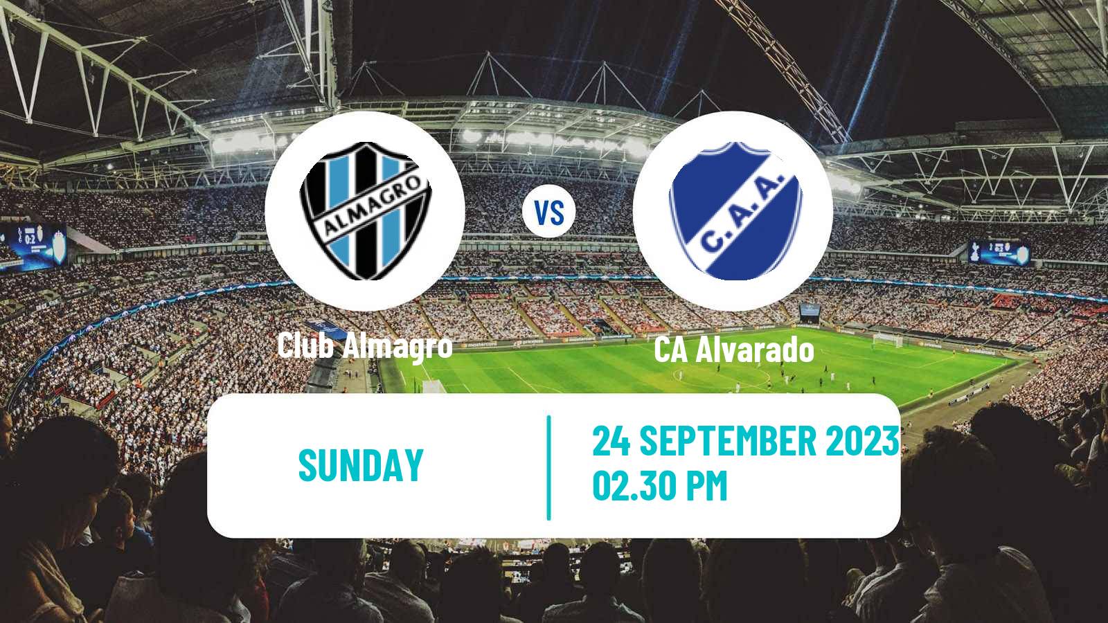 Soccer Argentinian Primera Nacional Club Almagro - Alvarado