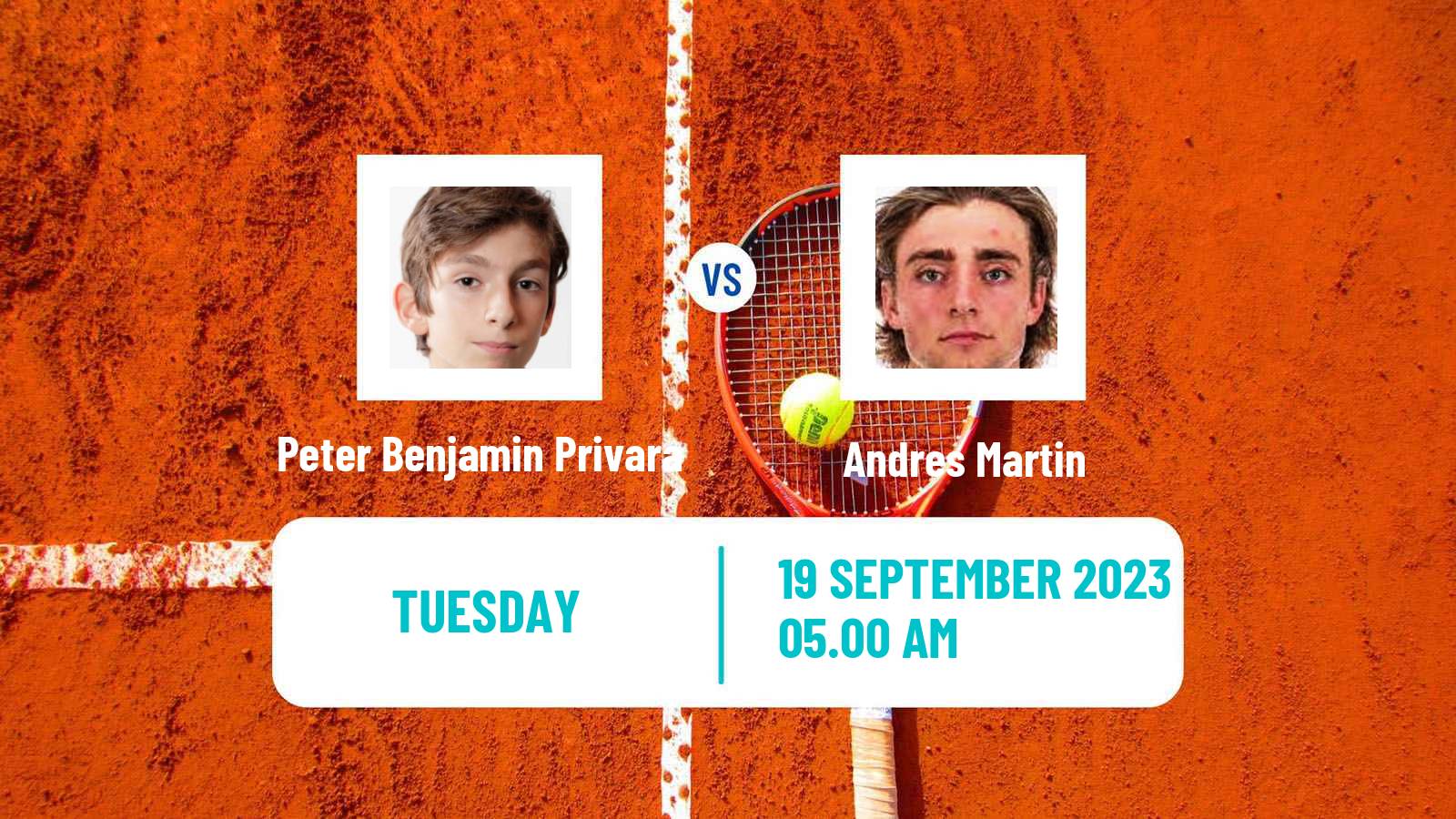 Tennis ITF M15 Monastir 38 Men 2023 Peter Benjamin Privara - Andres Martin