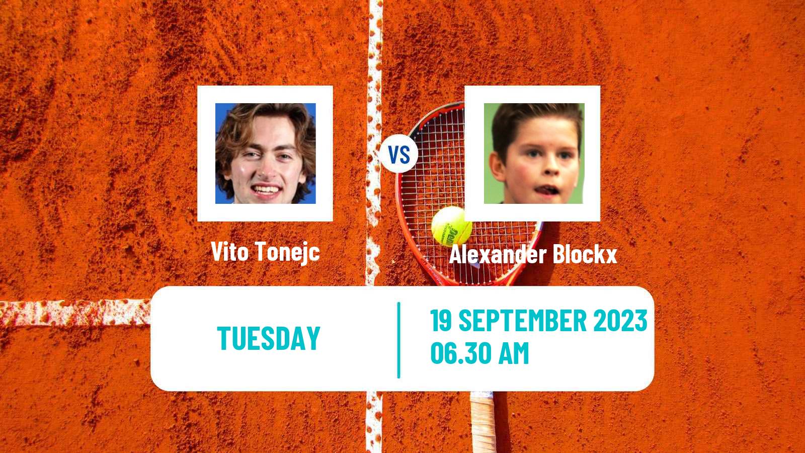 Tennis ITF M15 Danderyd Men Vito Tonejc - Alexander Blockx