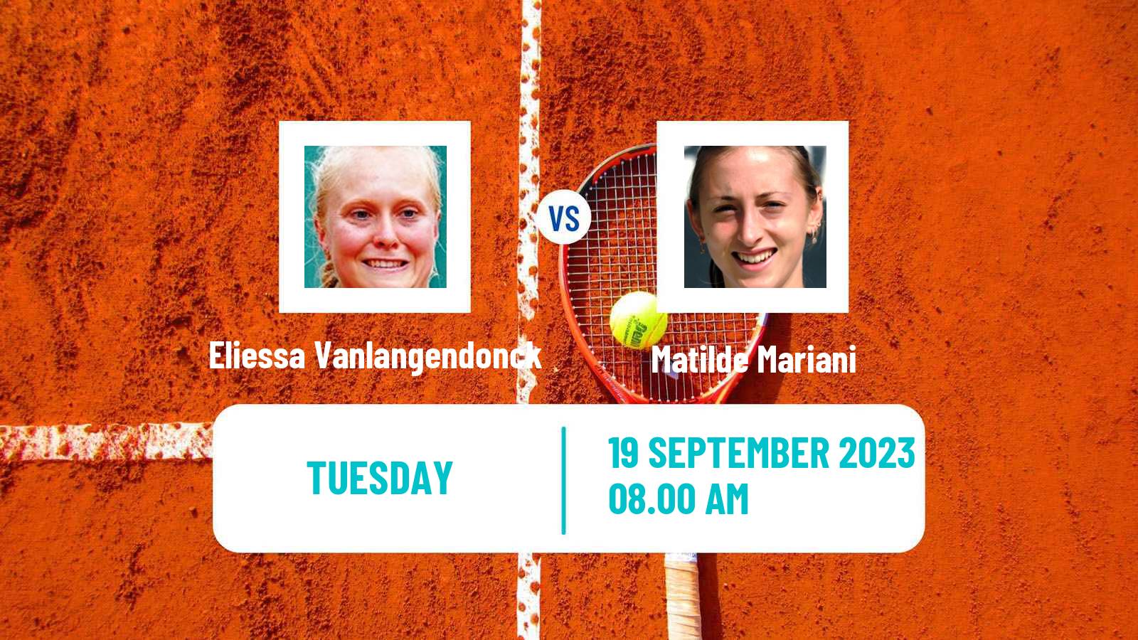 Tennis ITF W15 Monastir 33 Women Eliessa Vanlangendonck - Matilde Mariani