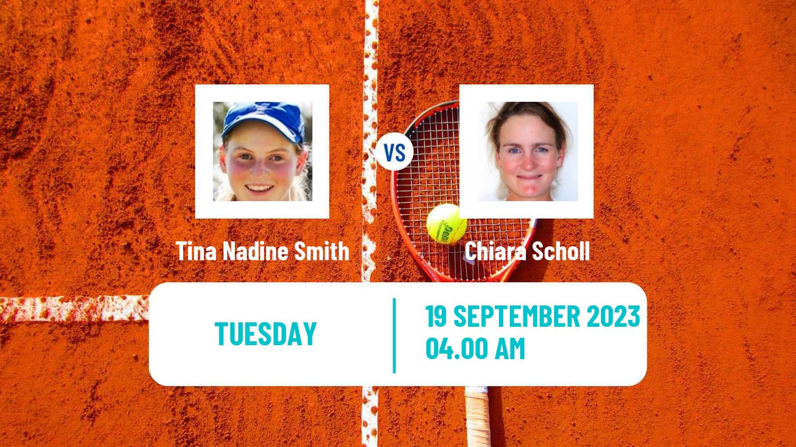 Tennis ITF W25 Santa Margherita Di Pula 6 Women Tina Nadine Smith - Chiara Scholl