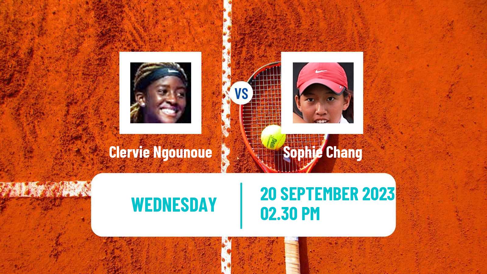 Tennis ITF W60 Berkeley Ca Women Clervie Ngounoue - Sophie Chang