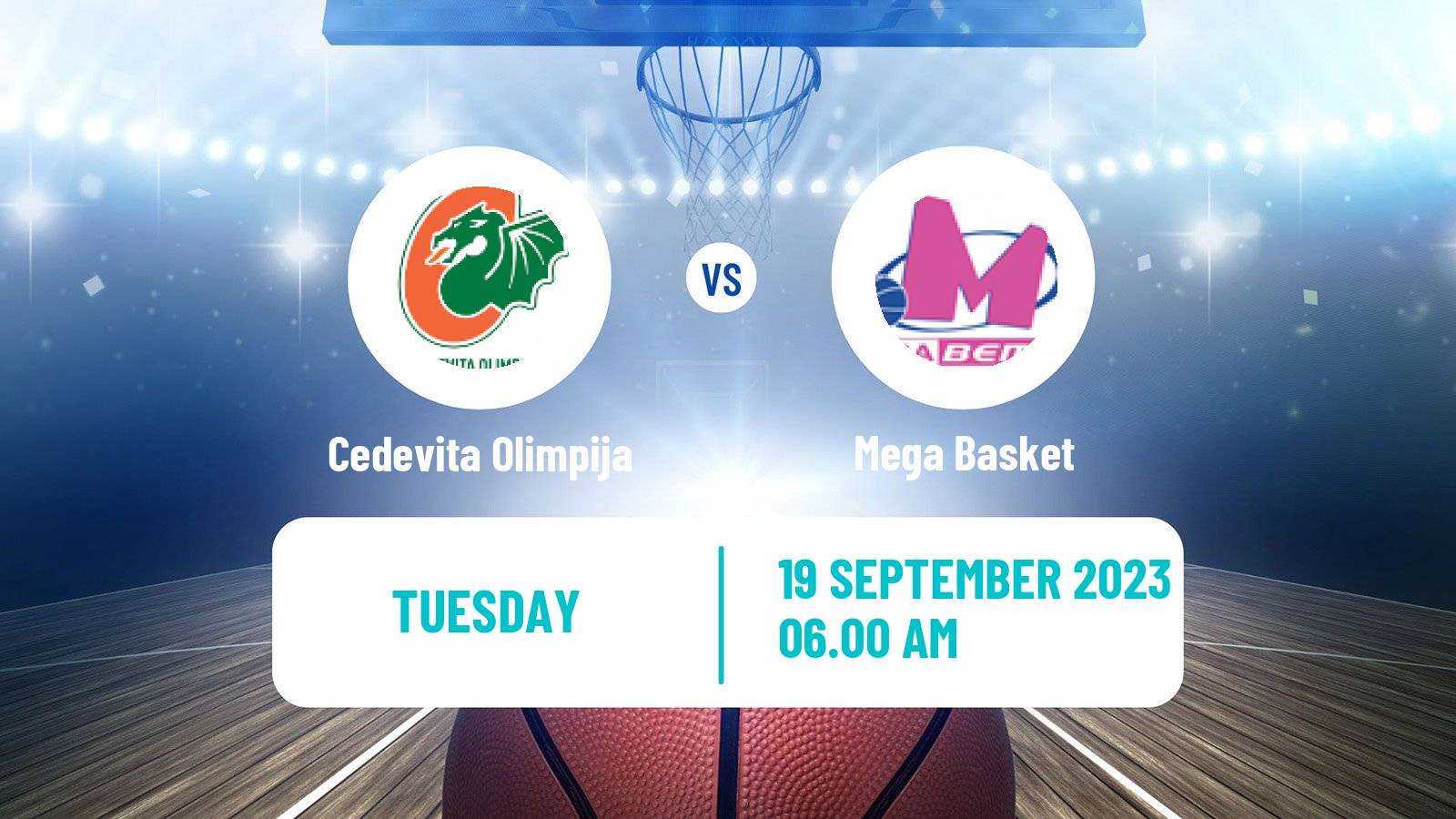 Basketball ABA Super Cup Cedevita Olimpija - Mega Basket