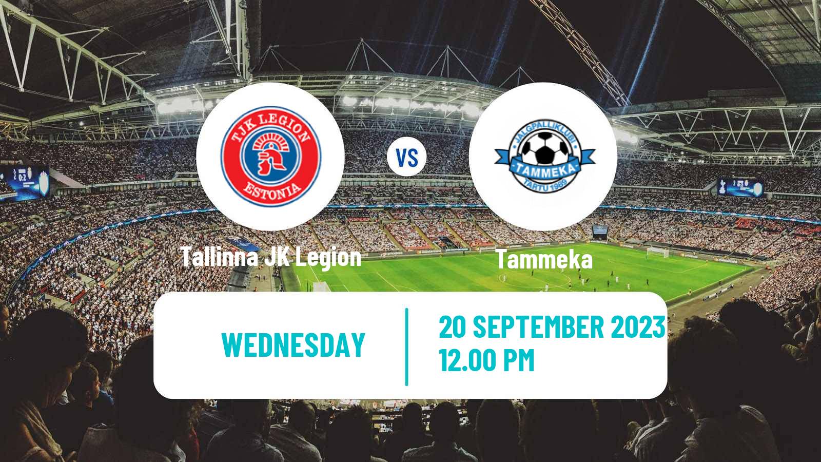 Soccer Estonian Cup Tallinna JK Legion - Tammeka