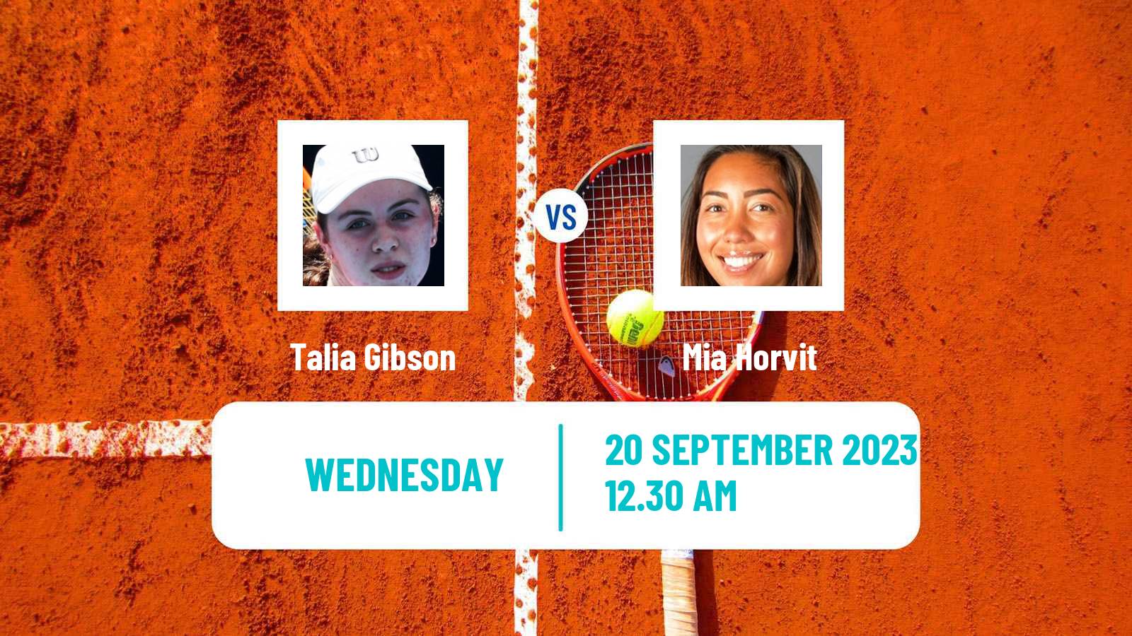 Tennis ITF W25 Perth 2 Women Talia Gibson - Mia Horvit