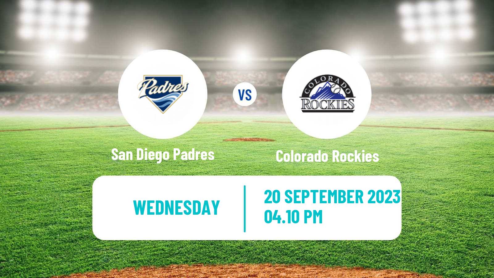 Baseball MLB San Diego Padres - Colorado Rockies