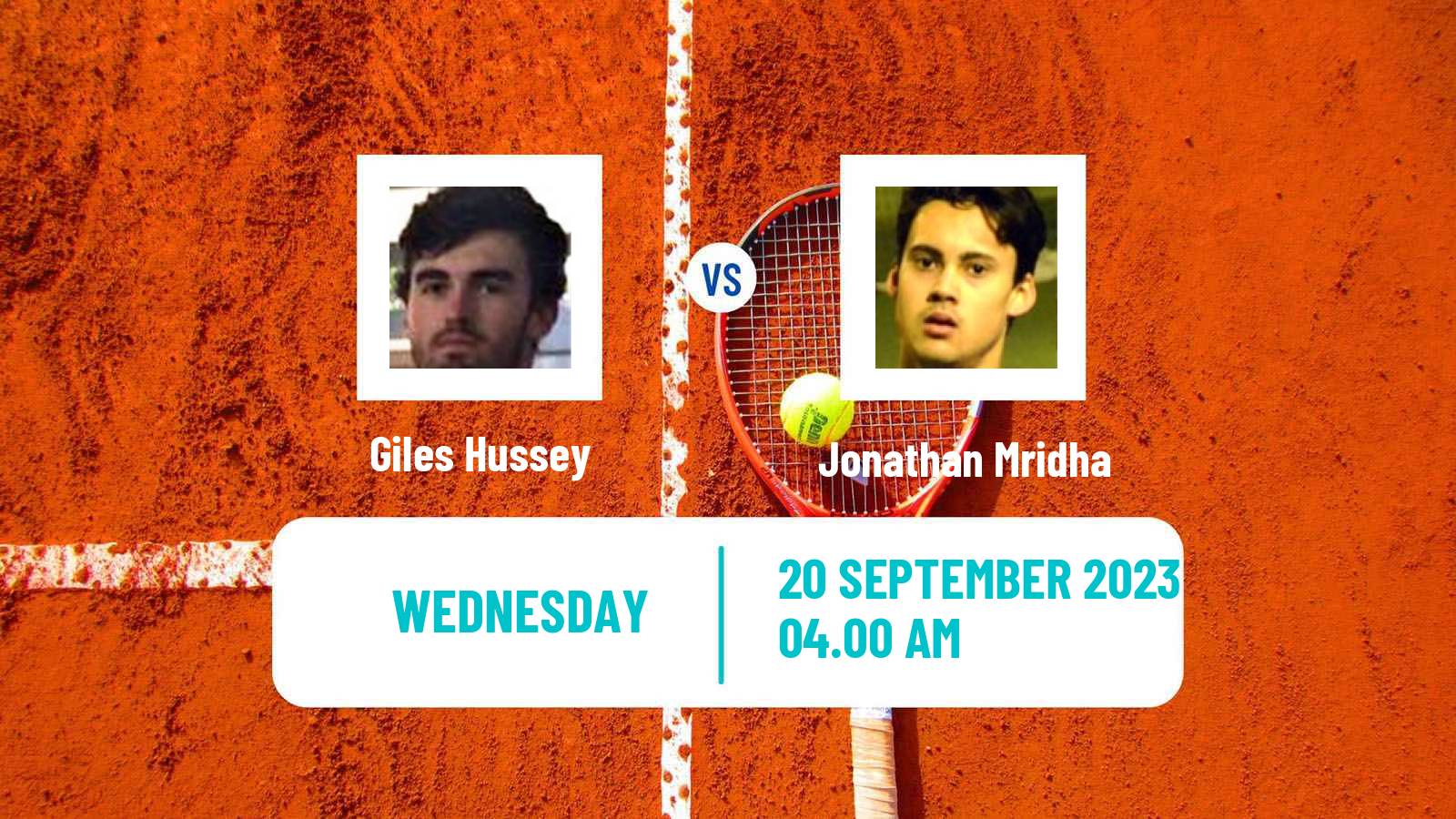 Tennis ITF M15 Danderyd Men Giles Hussey - Jonathan Mridha