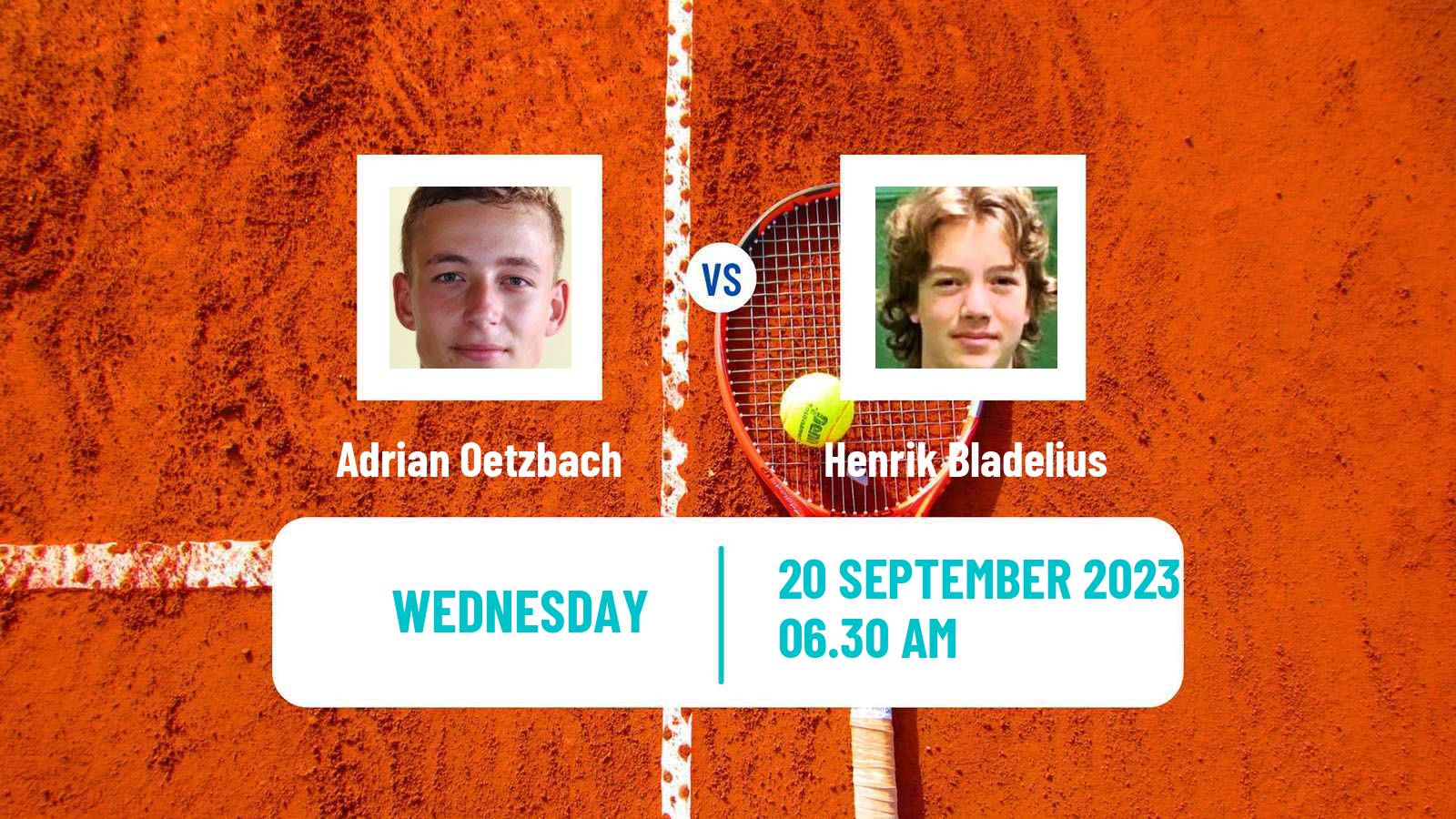 Tennis ITF M15 Danderyd Men Adrian Oetzbach - Henrik Bladelius