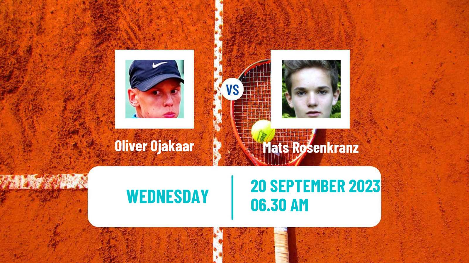 Tennis ITF M15 Danderyd Men Oliver Ojakaar - Mats Rosenkranz