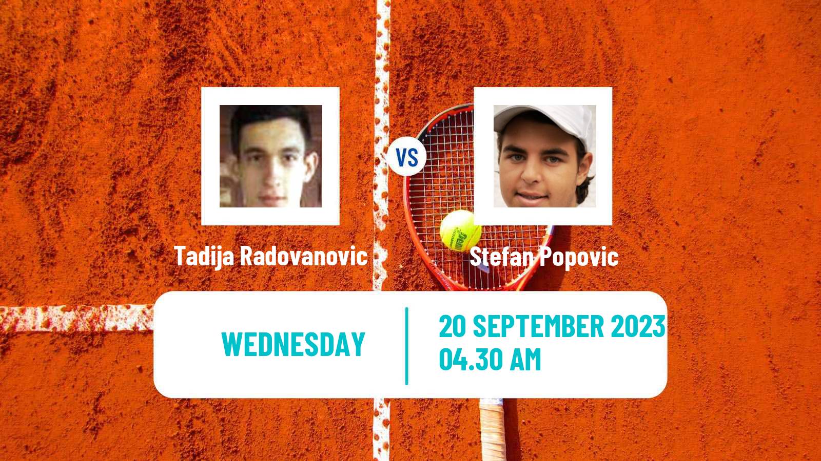 Tennis ITF M15 Kursumlijska Banja 9 Men Tadija Radovanovic - Stefan Popovic