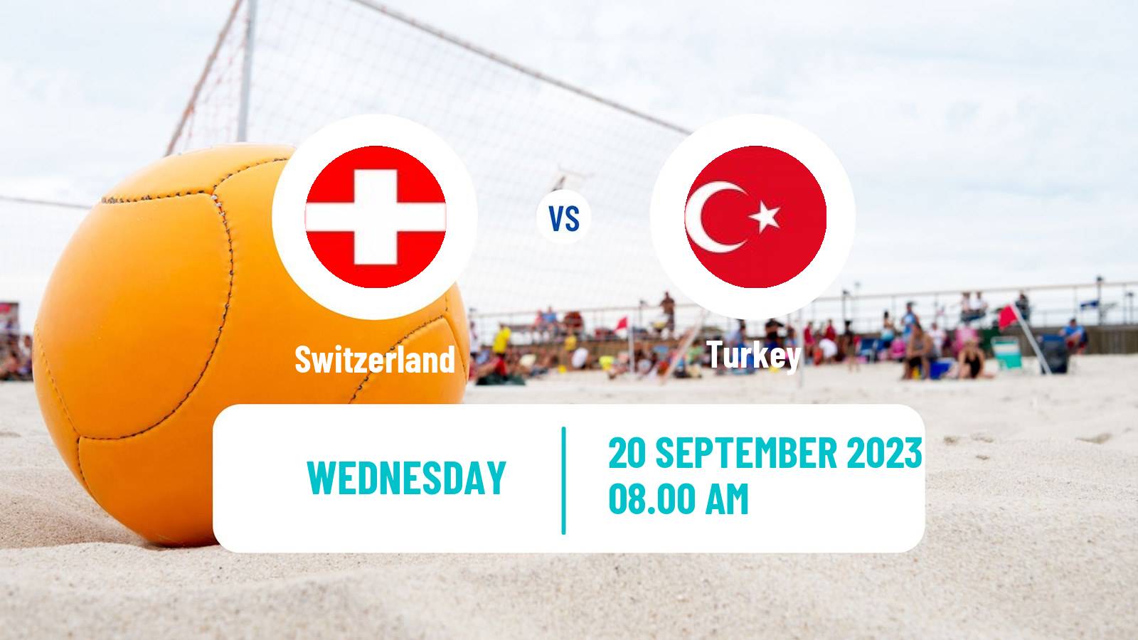 Beach soccer EBSL Superfinal Switzerland - Turkey