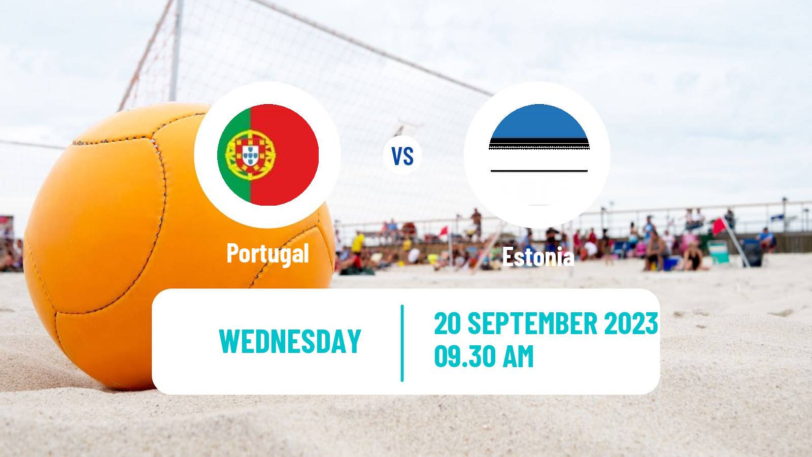 Beach soccer EBSL Superfinal Portugal - Estonia