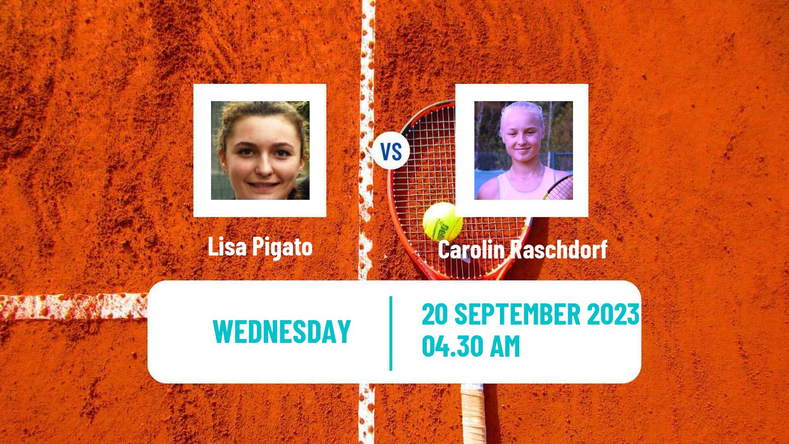 Tennis ITF W25 Santa Margherita Di Pula 6 Women Lisa Pigato - Carolin Raschdorf
