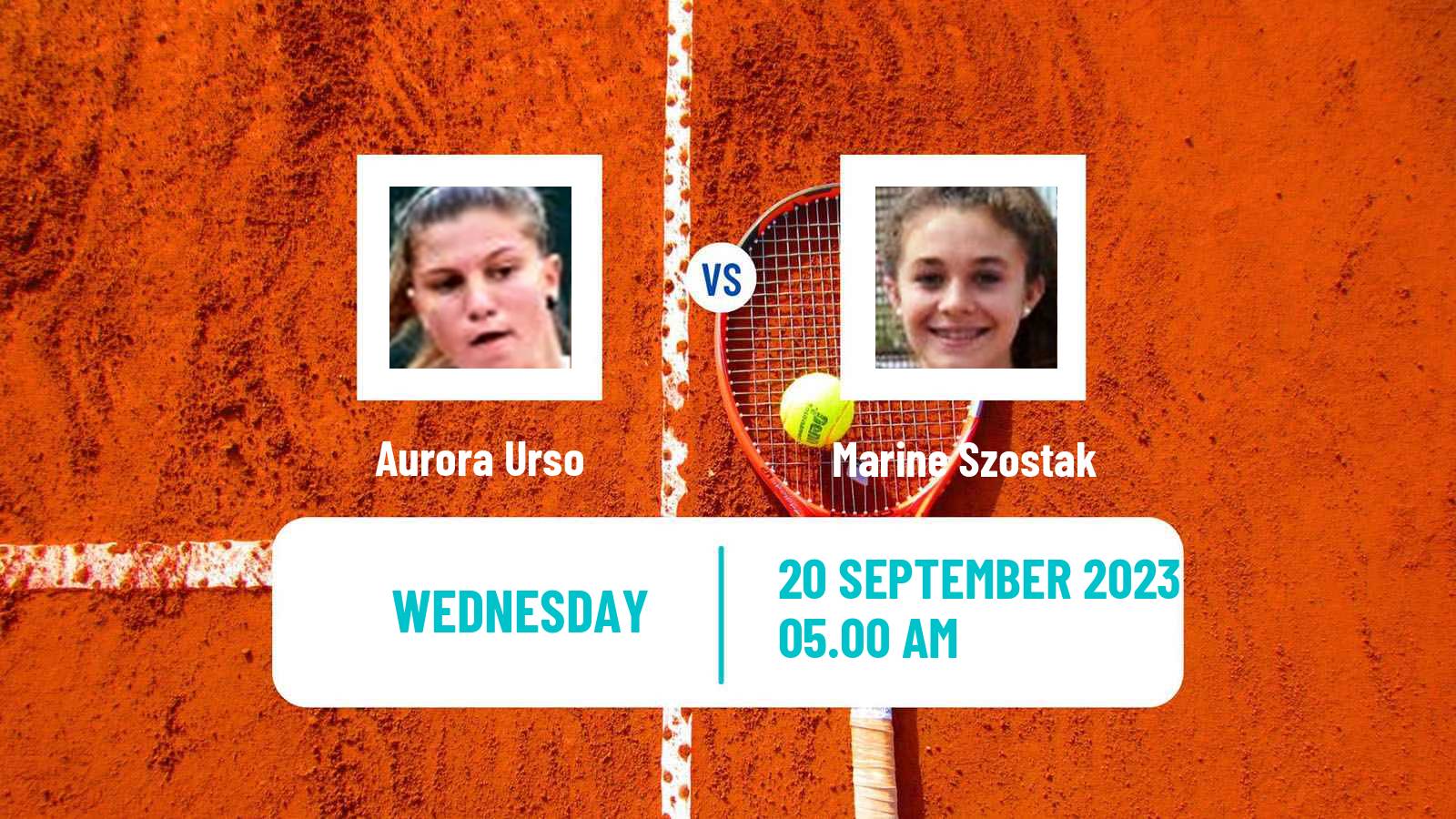 Tennis ITF W15 Monastir 33 Women Aurora Urso - Marine Szostak