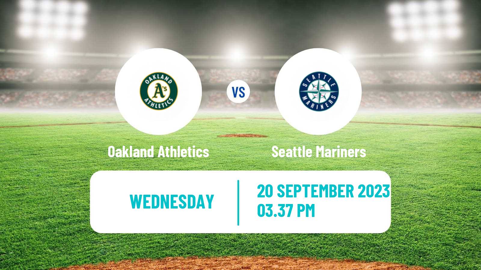 Baseball MLB Oakland Athletics - Seattle Mariners