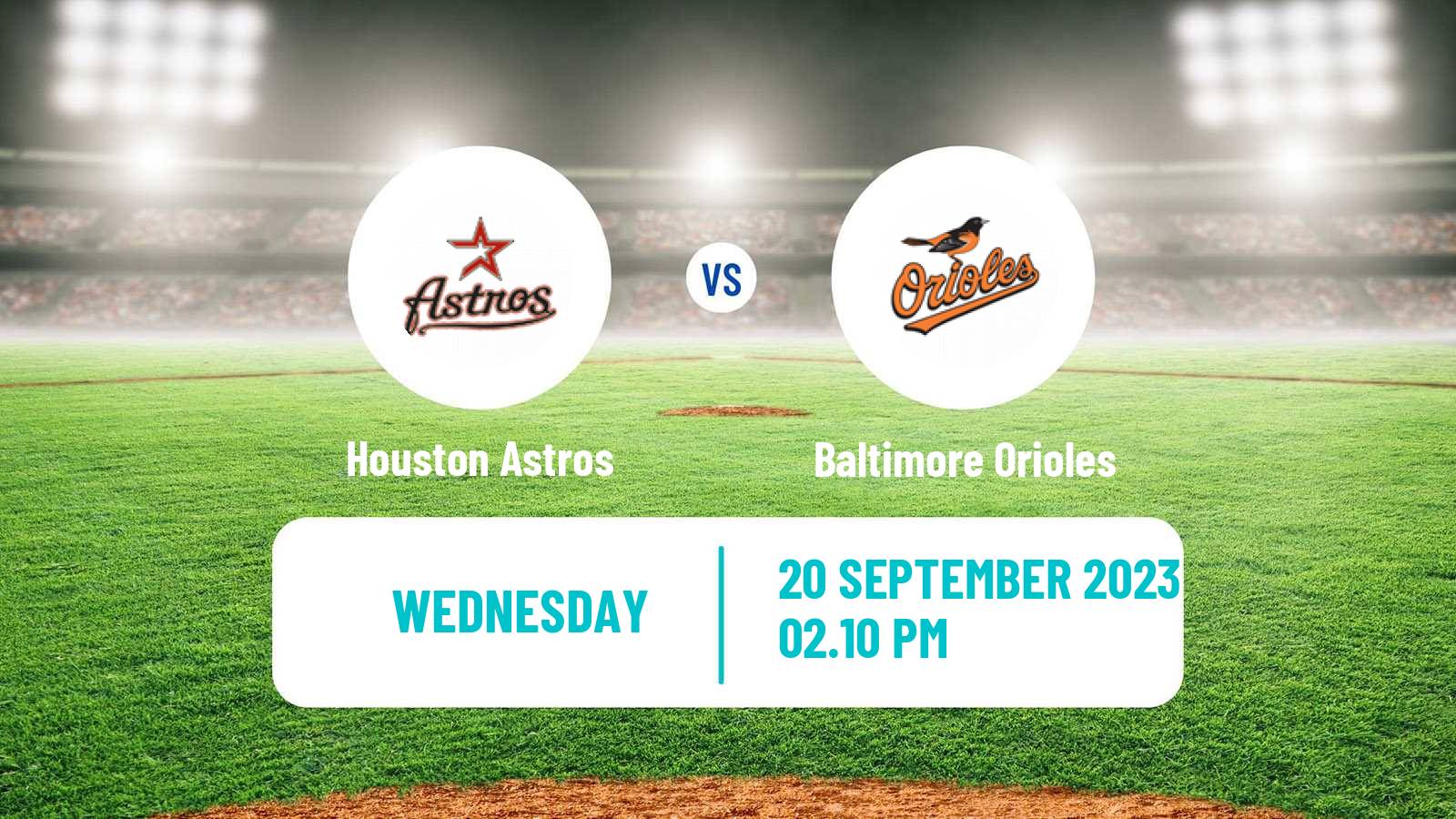 Baseball MLB Houston Astros - Baltimore Orioles