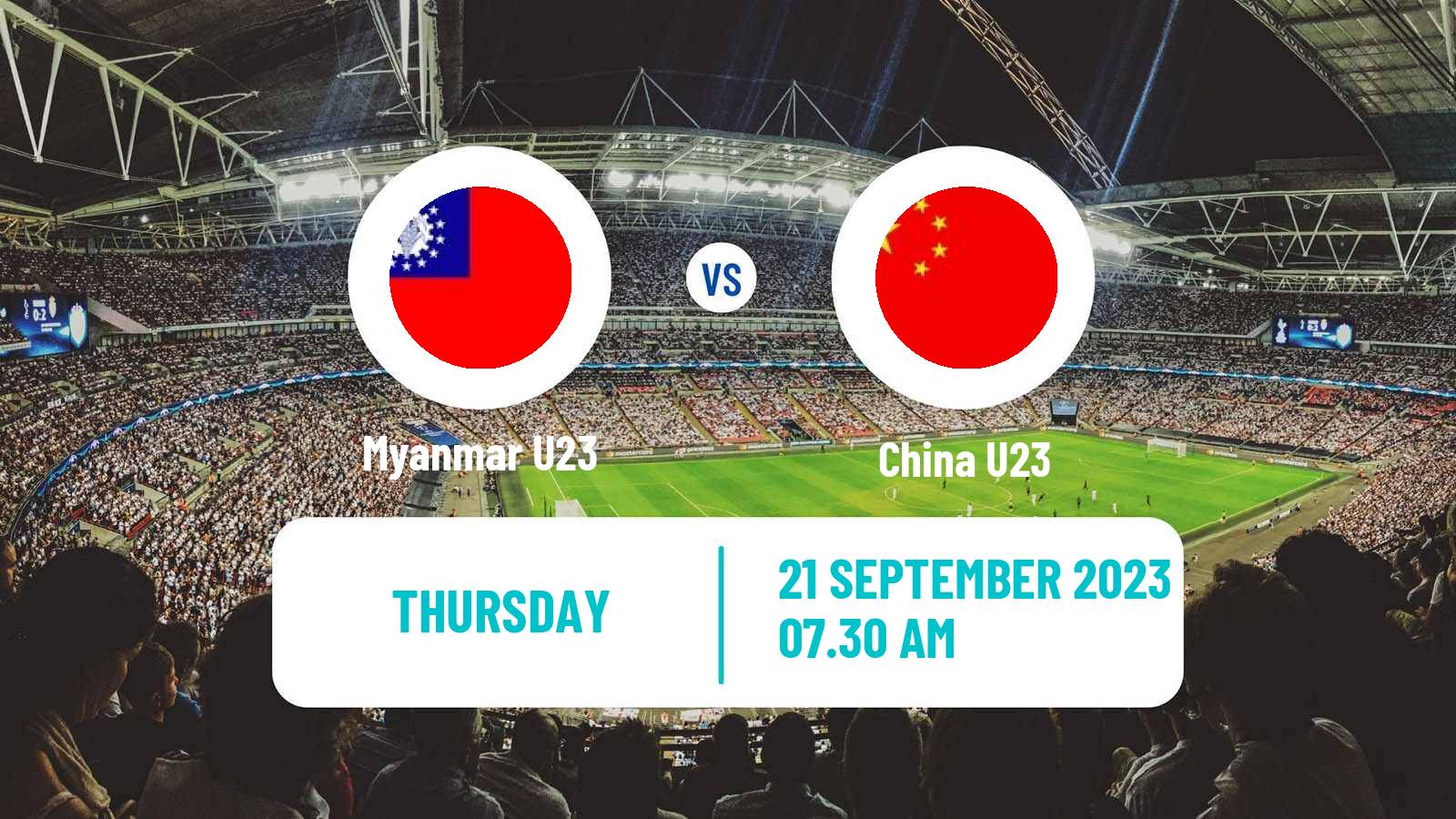 Soccer Asian Games Football Myanmar U23 - China U23