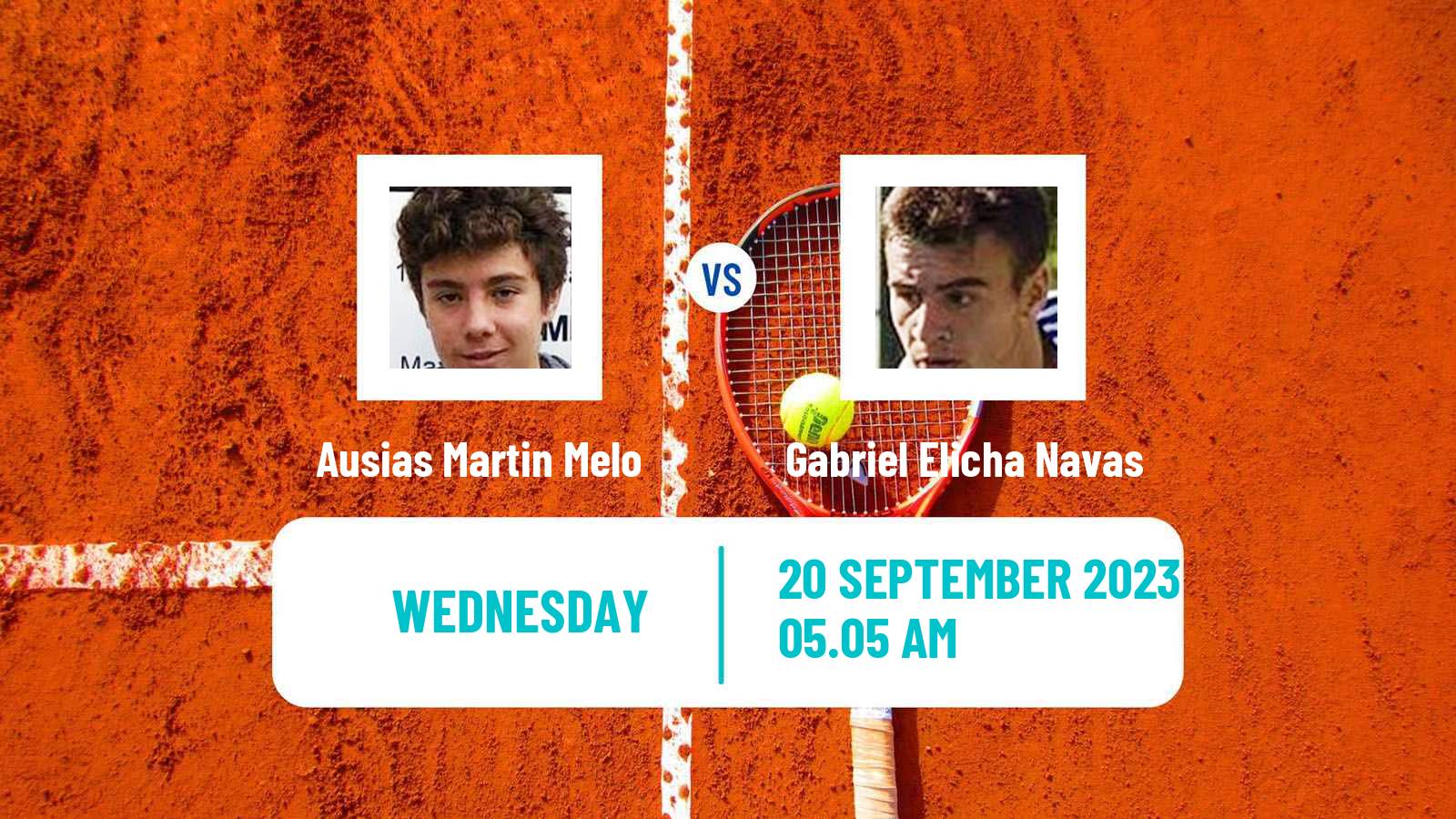 Tennis ITF M15 Melilla Men Ausias Martin Melo - Gabriel Elicha Navas
