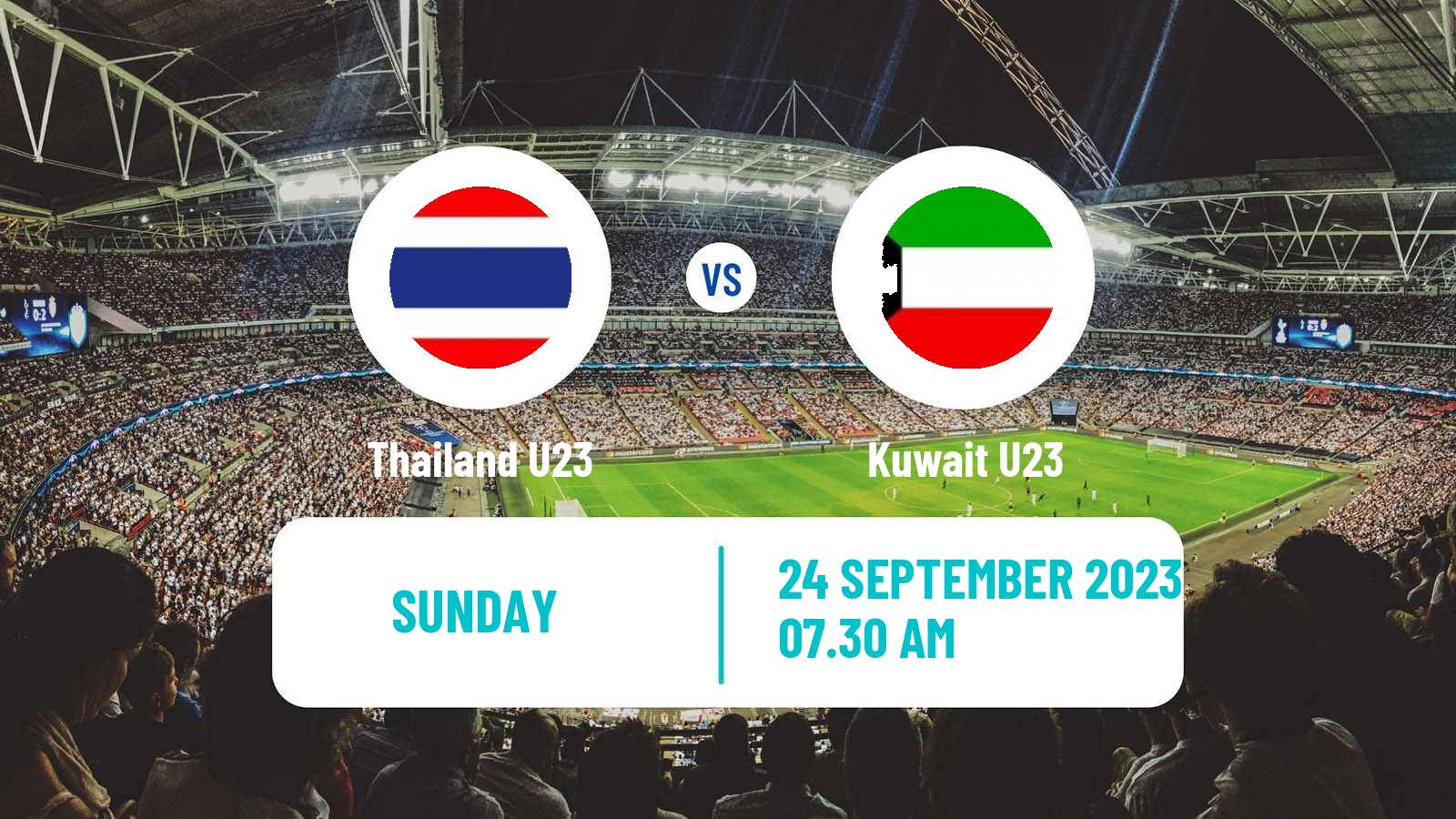 Soccer Asian Games Football Thailand U23 - Kuwait U23