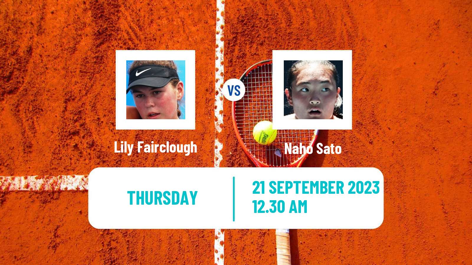 Tennis ITF W25 Perth 2 Women Lily Fairclough - Naho Sato