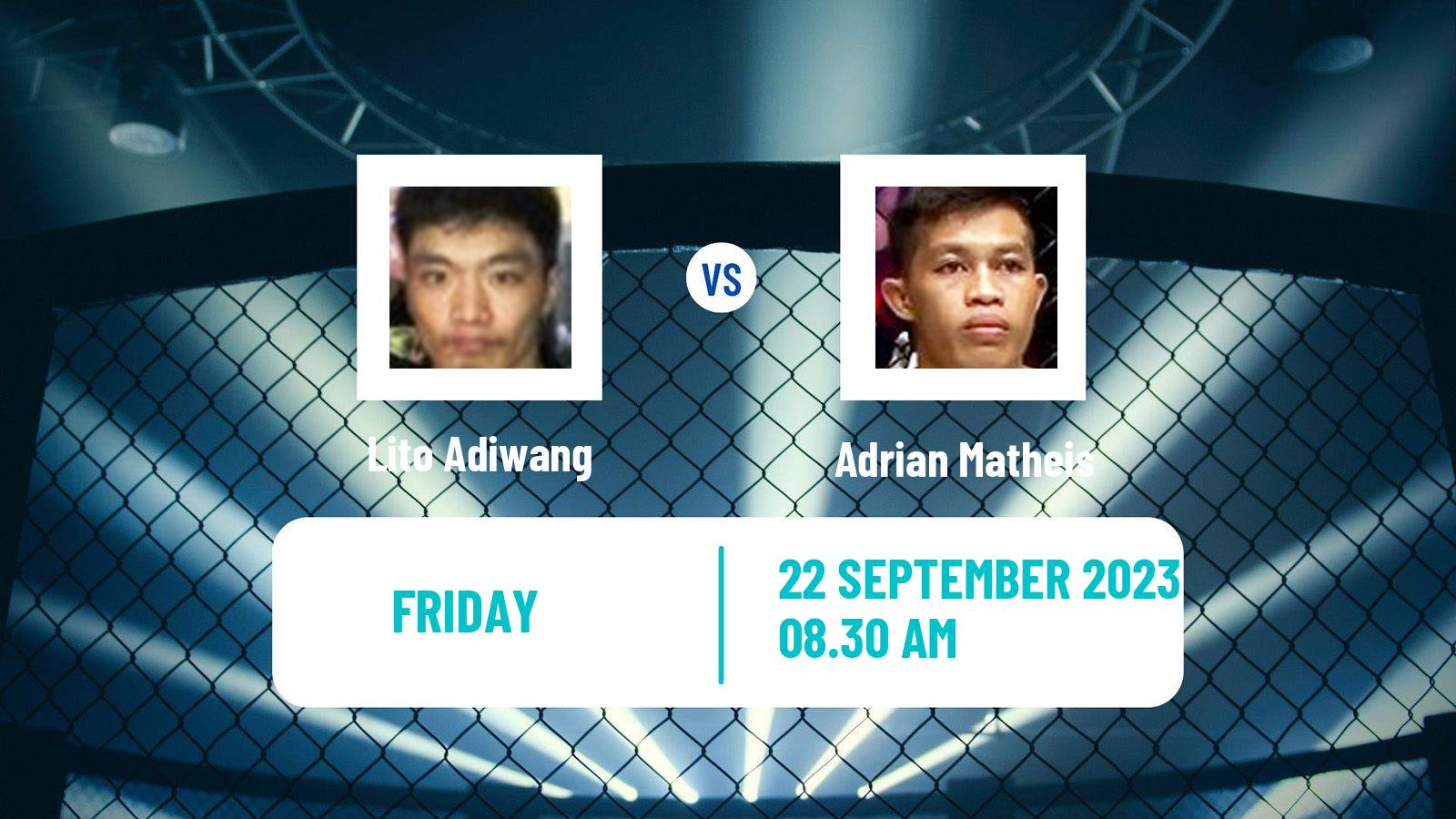MMA Strawweight One Championship Men Lito Adiwang - Adrian Matheis