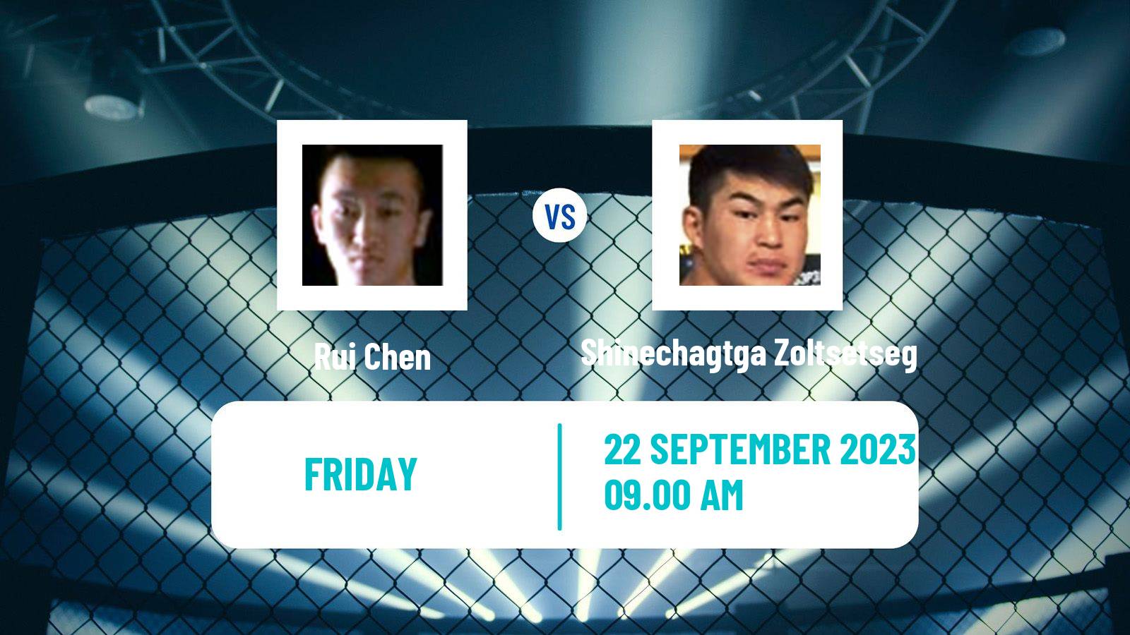 MMA Bantamweight One Championship Men Rui Chen - Shinechagtga Zoltsetseg