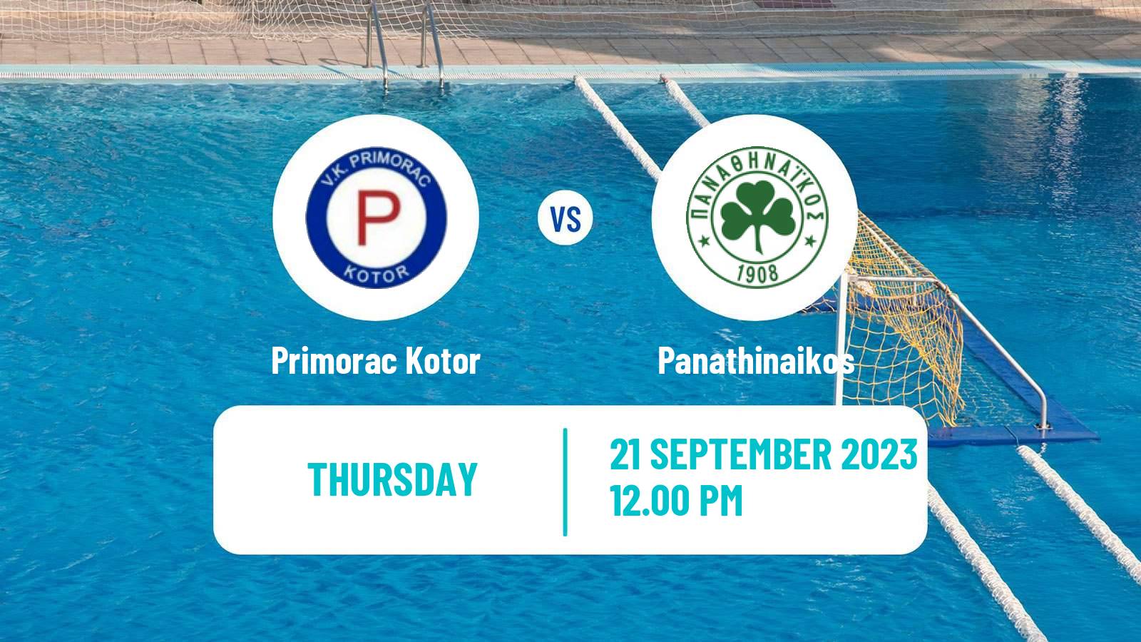 Water polo Euro Cup Water Polo Primorac Kotor - Panathinaikos