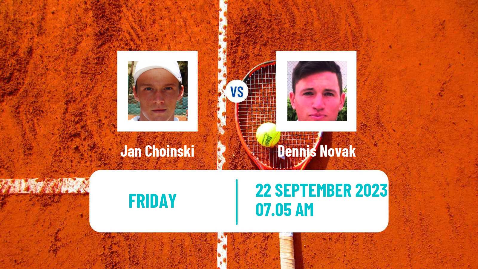 Tennis Bad Waltersdorf Challenger Men Jan Choinski - Dennis Novak