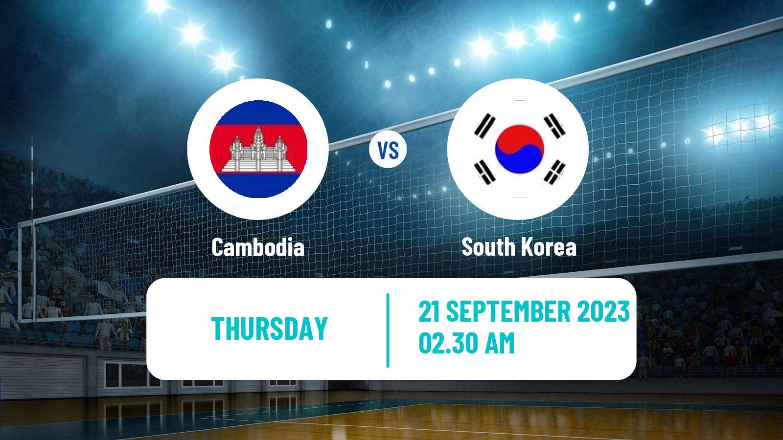 Volleyball Asian Games Volleyball Cambodia - South Korea