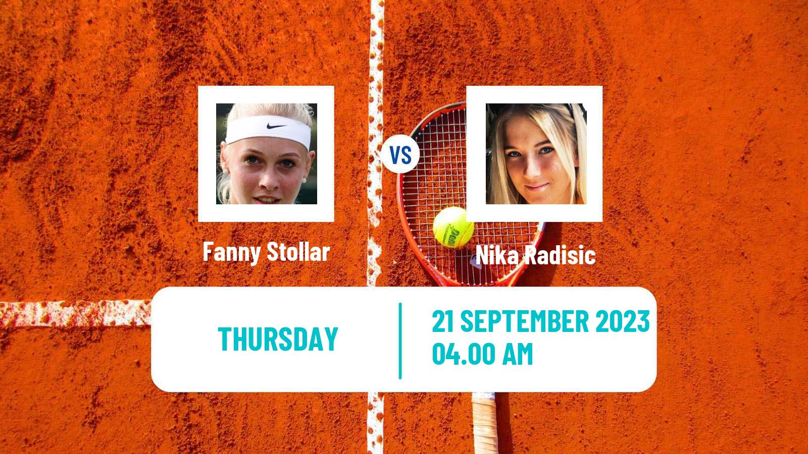 Tennis ITF W40 Pazardzhik Women Fanny Stollar - Nika Radisic