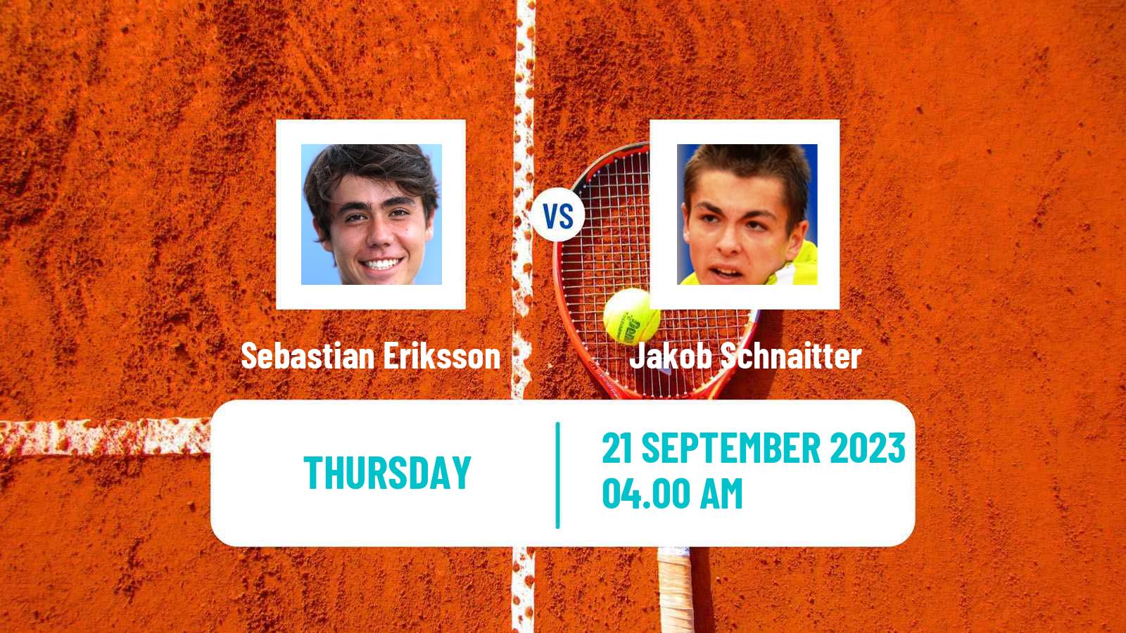 Tennis ITF M15 Danderyd Men Sebastian Eriksson - Jakob Schnaitter