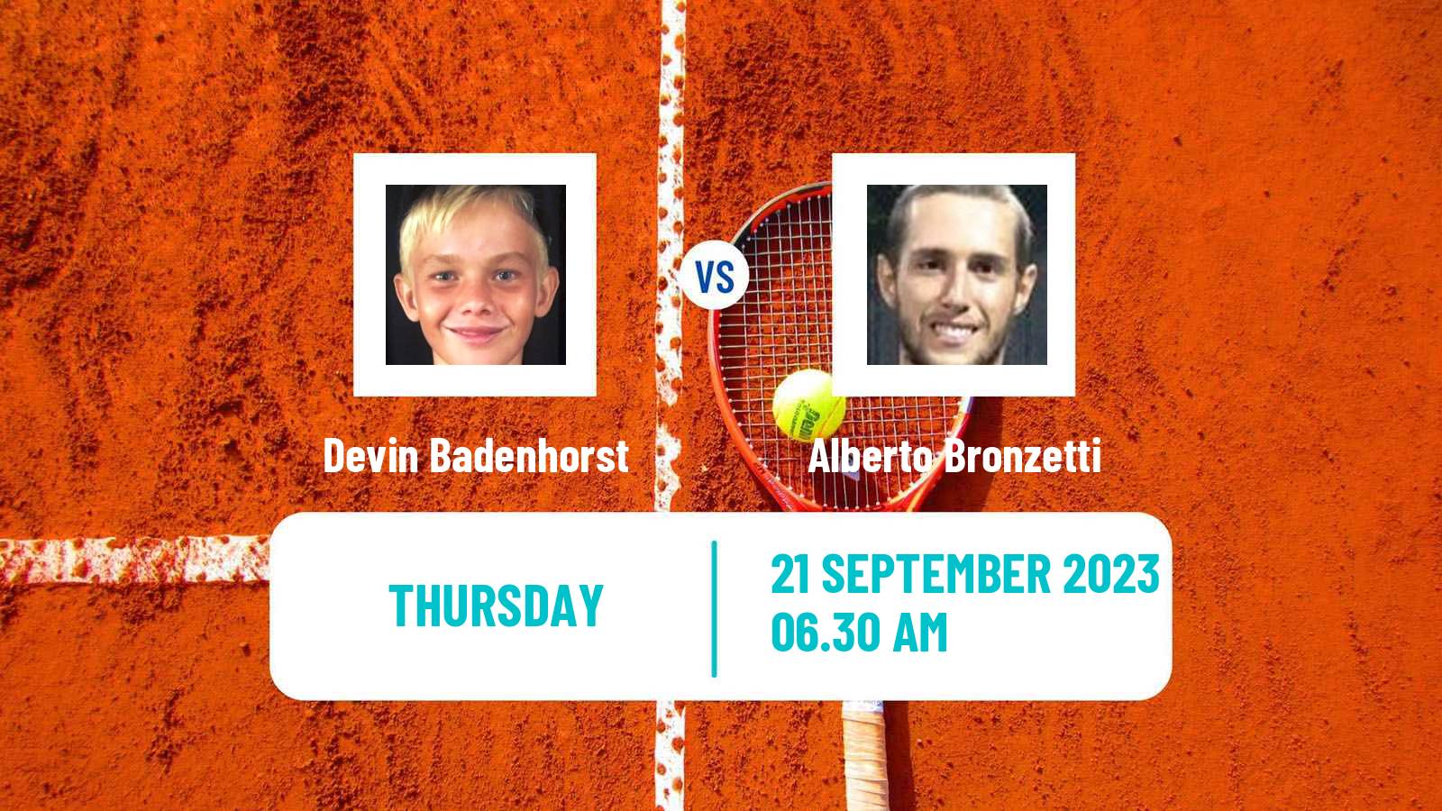 Tennis ITF M15 Monastir 38 Men Devin Badenhorst - Alberto Bronzetti