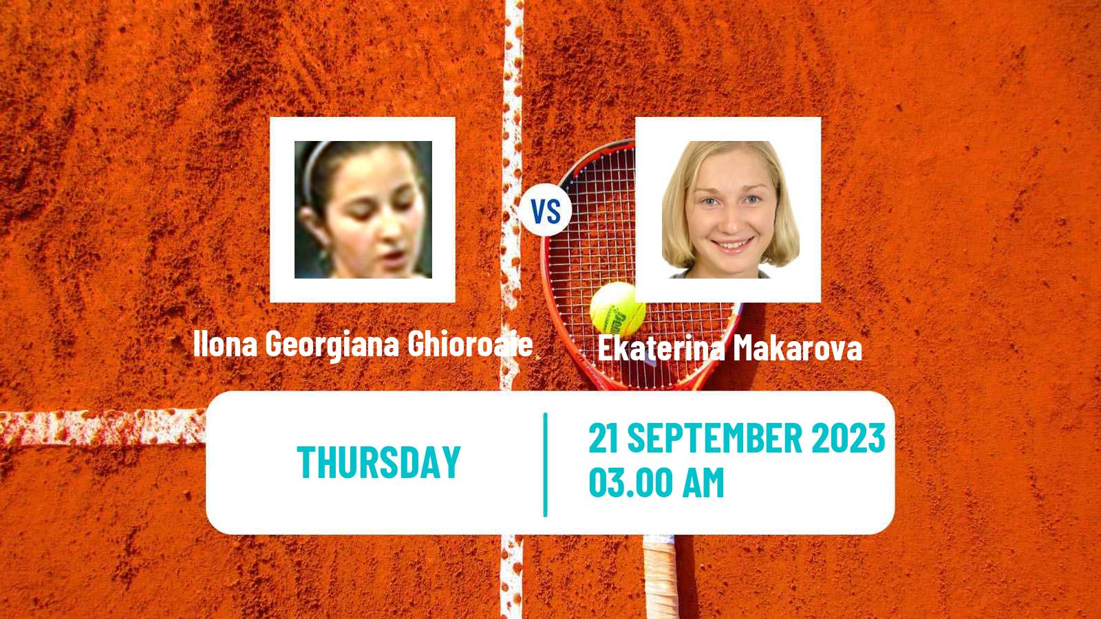 Tennis ITF W25 Slobozia Women Ilona Georgiana Ghioroaie - Ekaterina Makarova