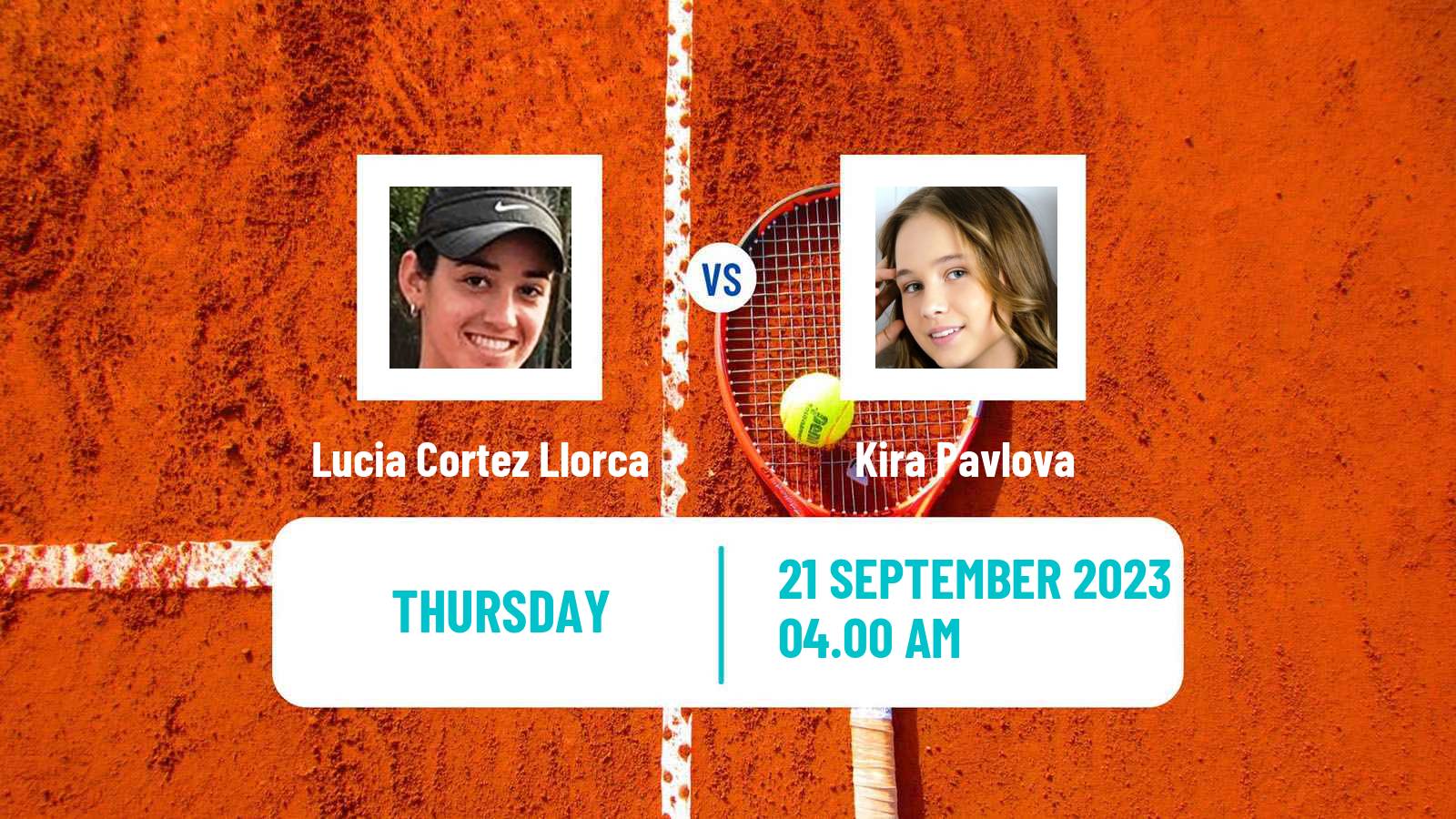 Tennis ITF W25 Ceuta Women Lucia Cortez Llorca - Kira Pavlova