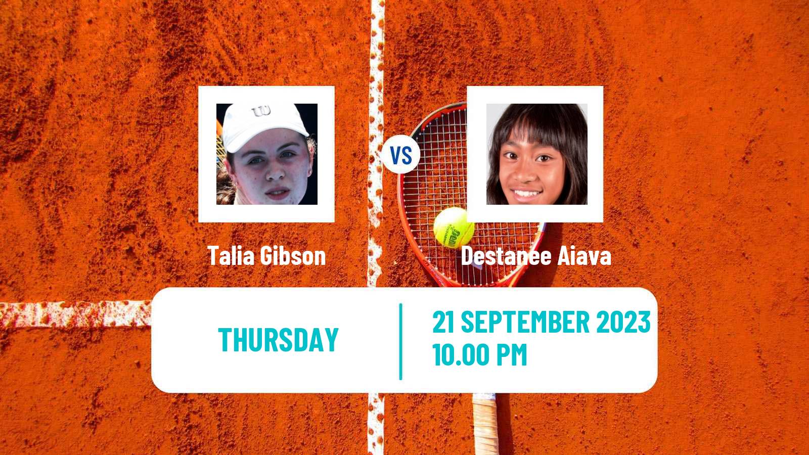 Tennis ITF W25 Perth 2 Women Talia Gibson - Destanee Aiava
