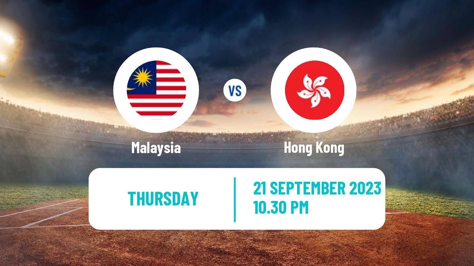 Cricket T20 Tri-Nation Series Malaysia - Hong Kong