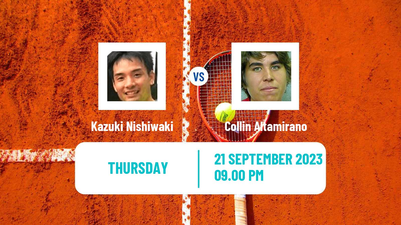 Tennis ITF M25 Takasaki Men Kazuki Nishiwaki - Collin Altamirano