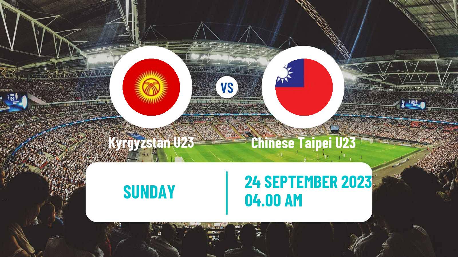 Soccer Asian Games Football Kyrgyzstan U23 - Chinese Taipei U23