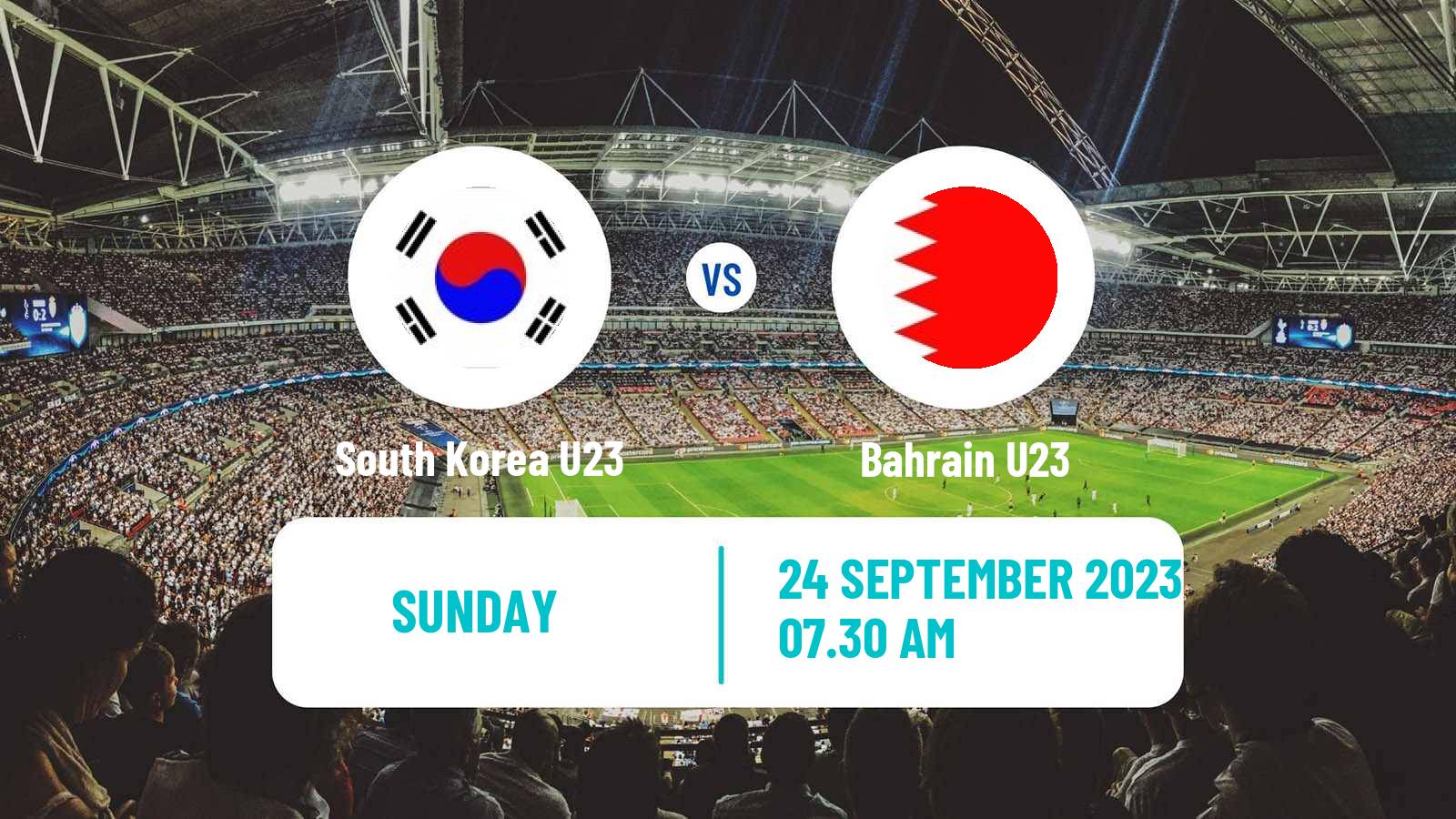 Soccer Asian Games Football South Korea U23 - Bahrain U23
