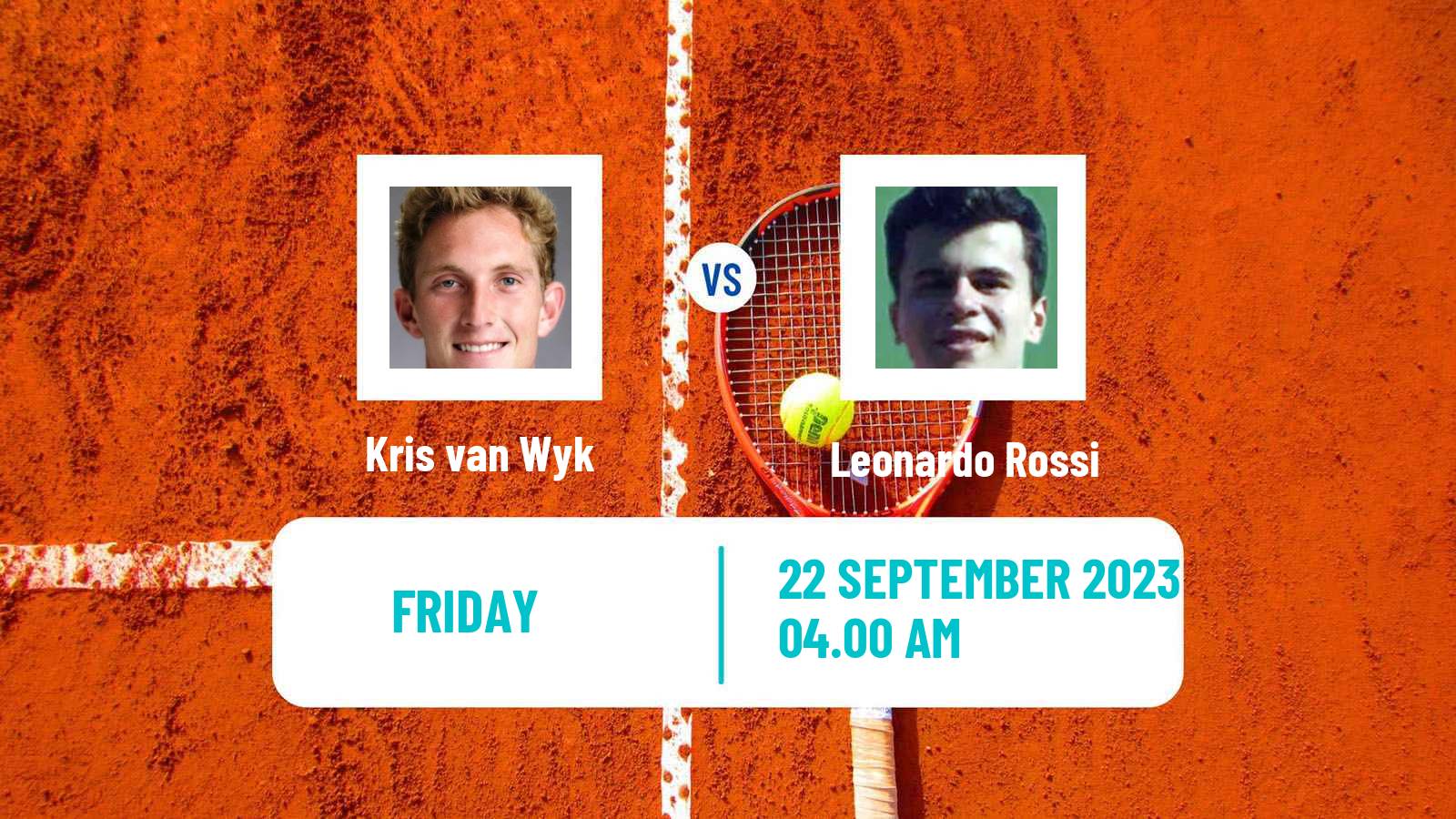 Tennis ITF M25 Sharm Elsheikh 3 Men Kris van Wyk - Leonardo Rossi