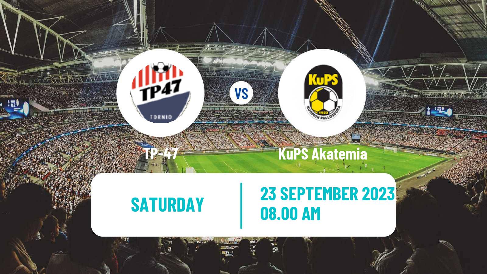 Soccer Finnish Kakkonen Group C TP-47 - KuPS Akatemia